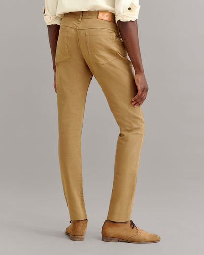 Cotton Linen 5 Pocket Pant Dark Tan Billy Reid