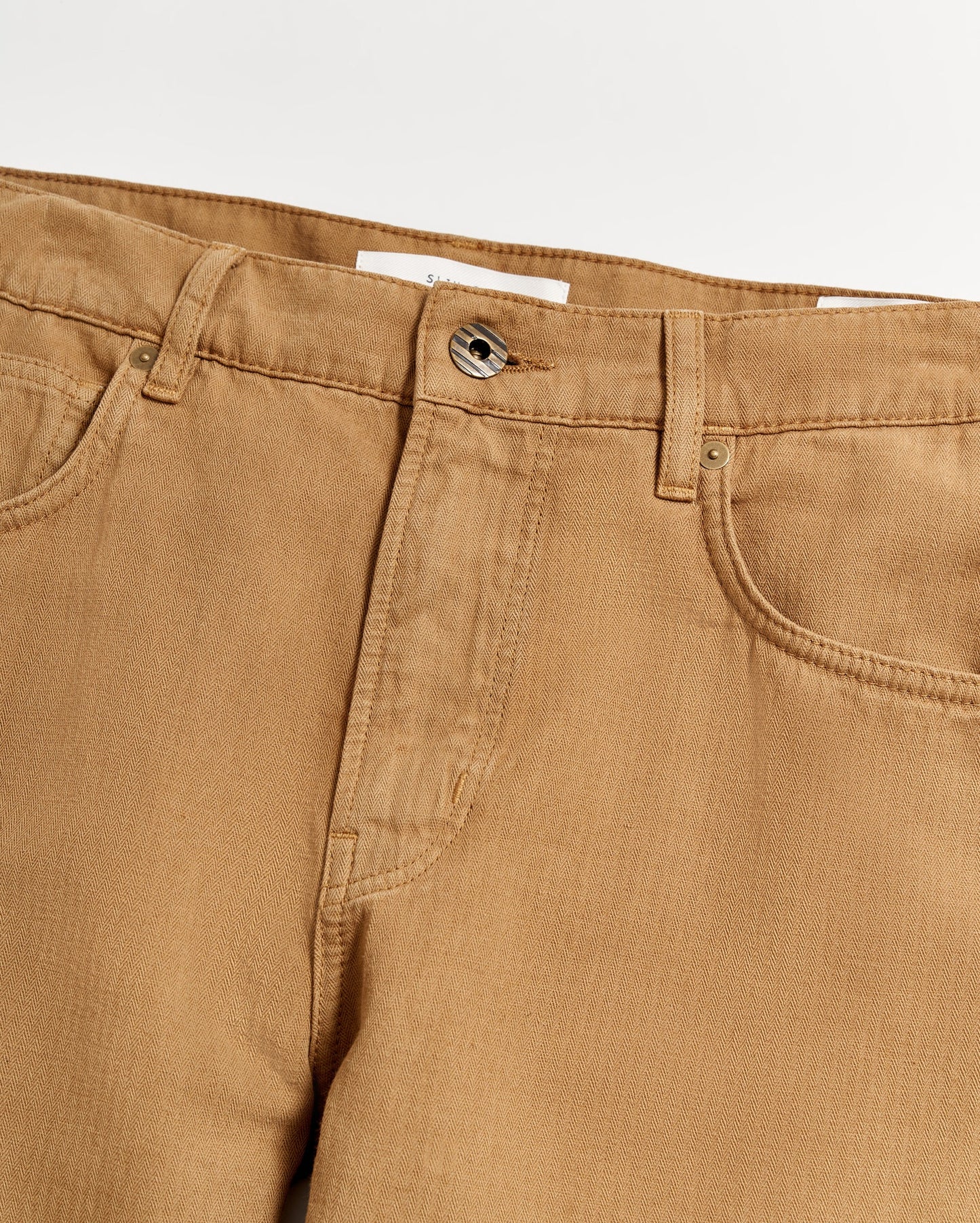 Cotton Linen 5 Pocket Pant Dark Tan Billy Reid