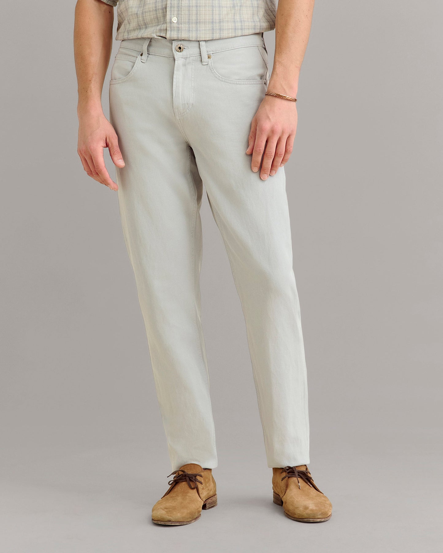 Cotton Linen 5 Pocket Pant Quarry Billy Reid