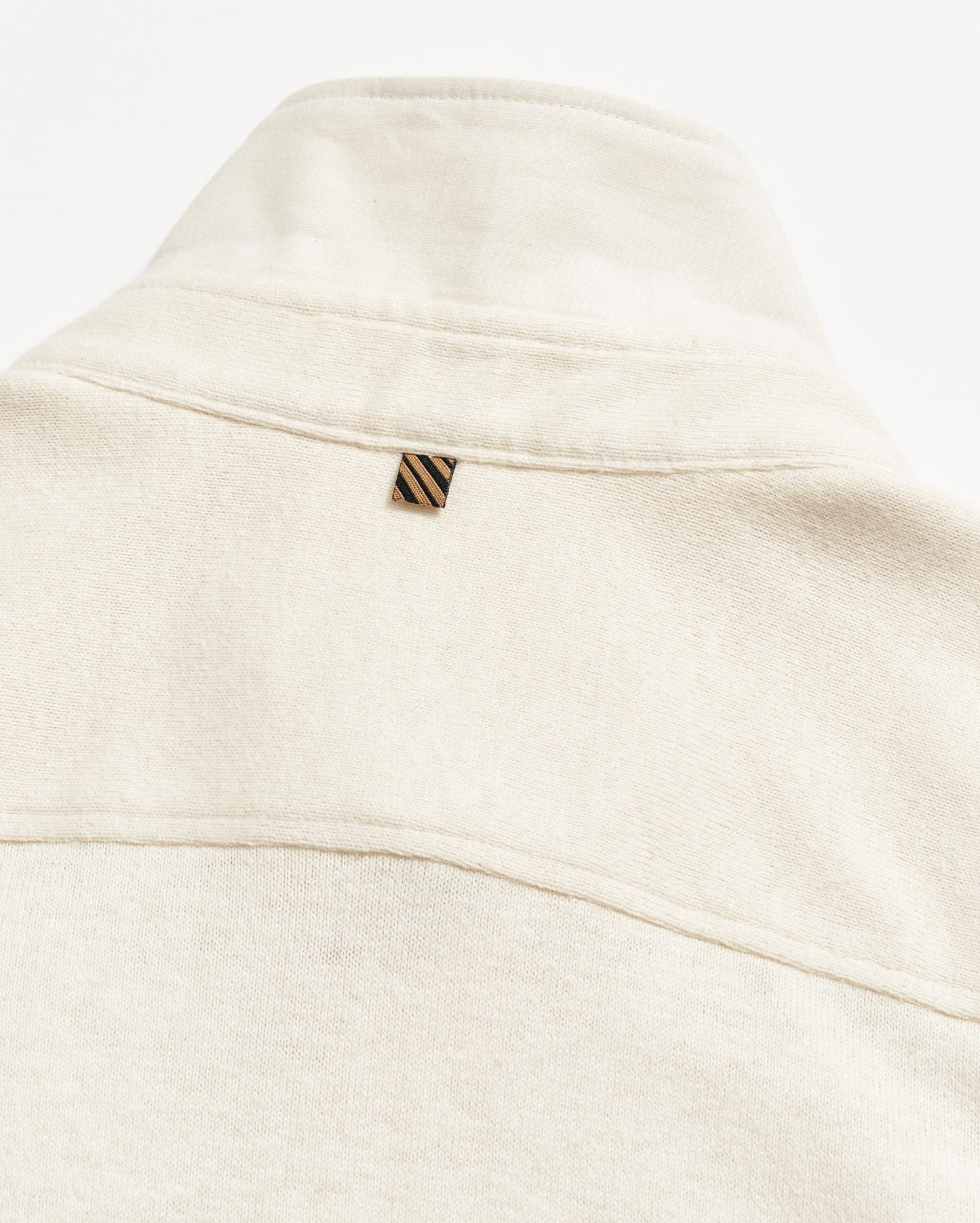 Short Sleeve Hemp Cotton Knit Shirt Tinted White Billy Reid