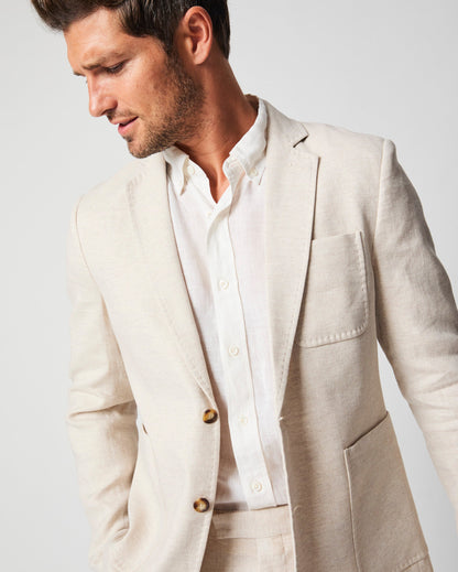 Herringbone Archie Jacket Natural Billy Reid