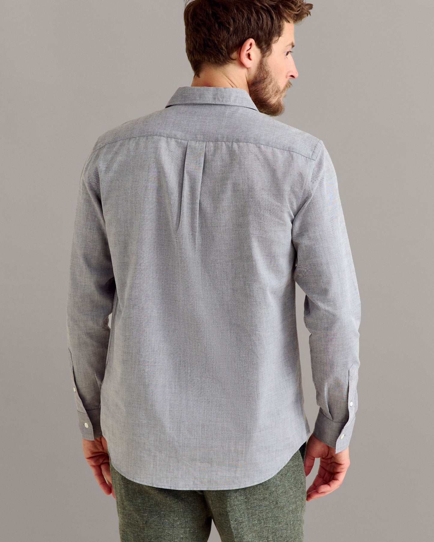 Oxford Hutcheson Dress Shirt Light Grey Billy Reid