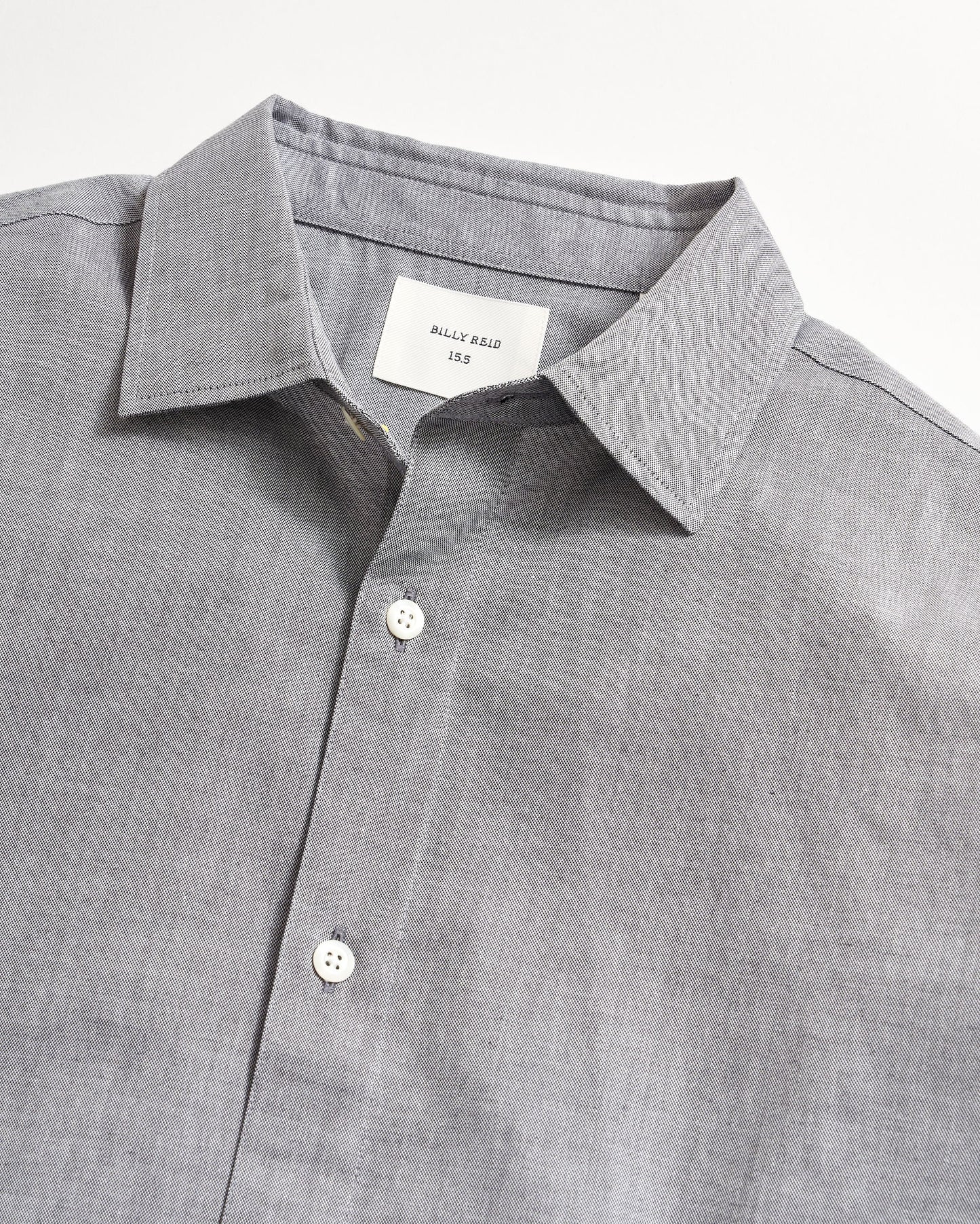 Oxford Hutcheson Dress Shirt Light Grey Billy Reid