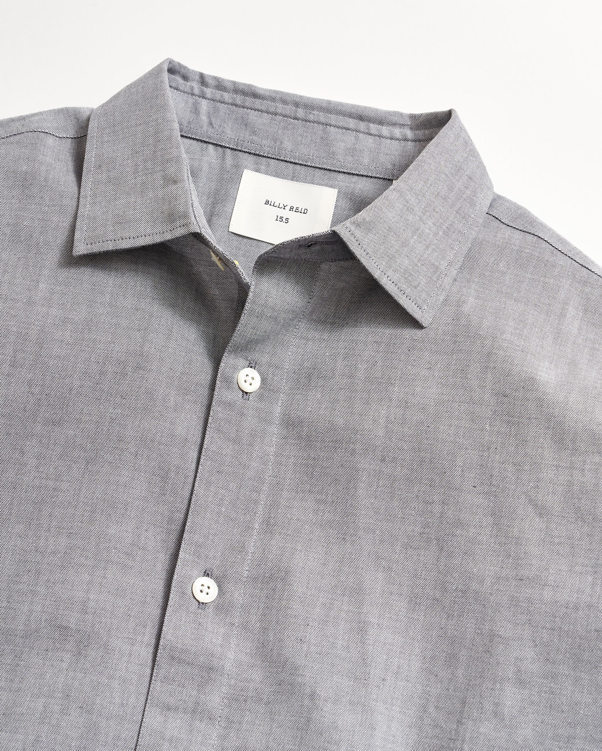 Oxford Hutcheson Dress Shirt Light Grey Billy Reid