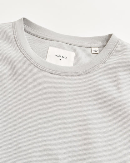 Short Sleeve Rib Crew Silver Billy Reid