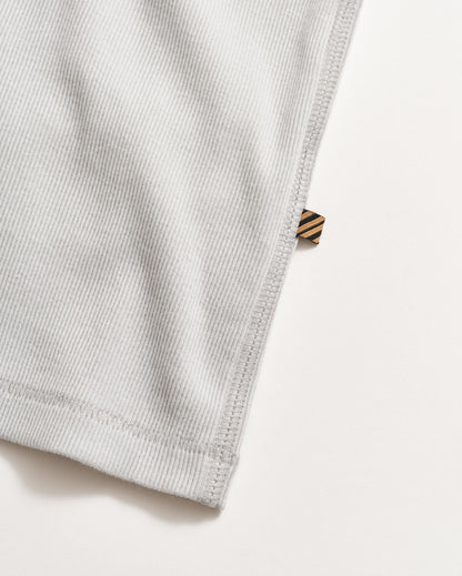 Short Sleeve Rib Crew Silver Billy Reid