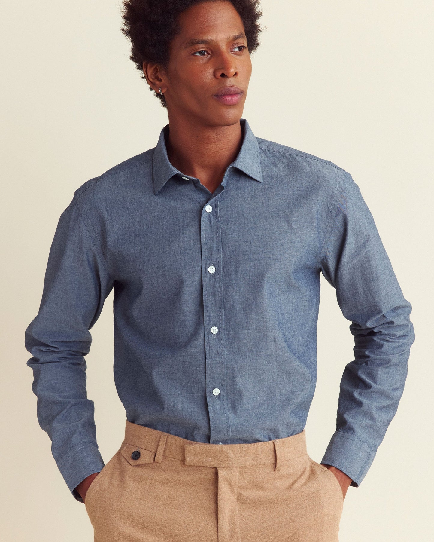 Chambray Holt Dress Shirt Chambray Billy Reid