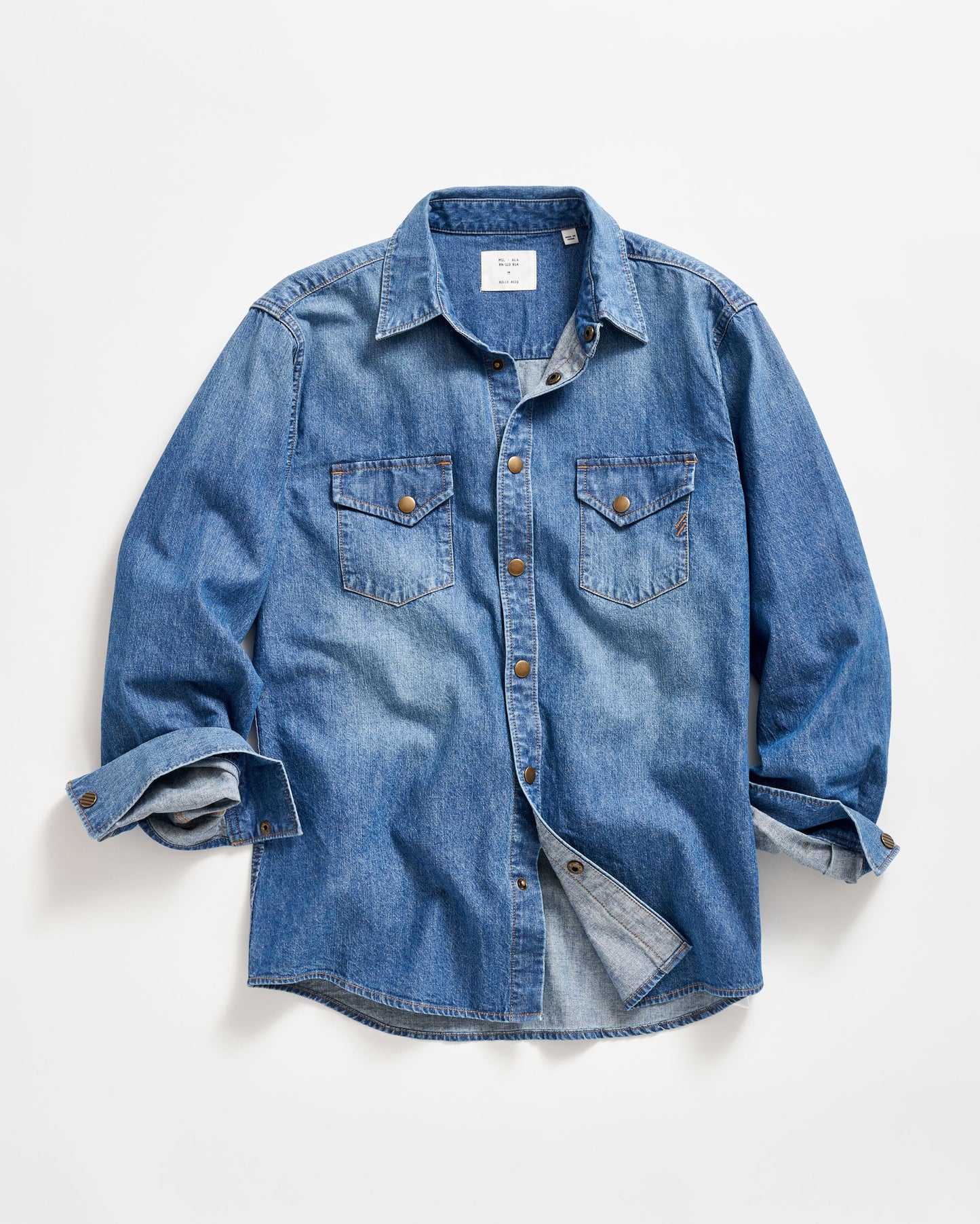Shoals Denim Shirt Light Indigo Billy Reid