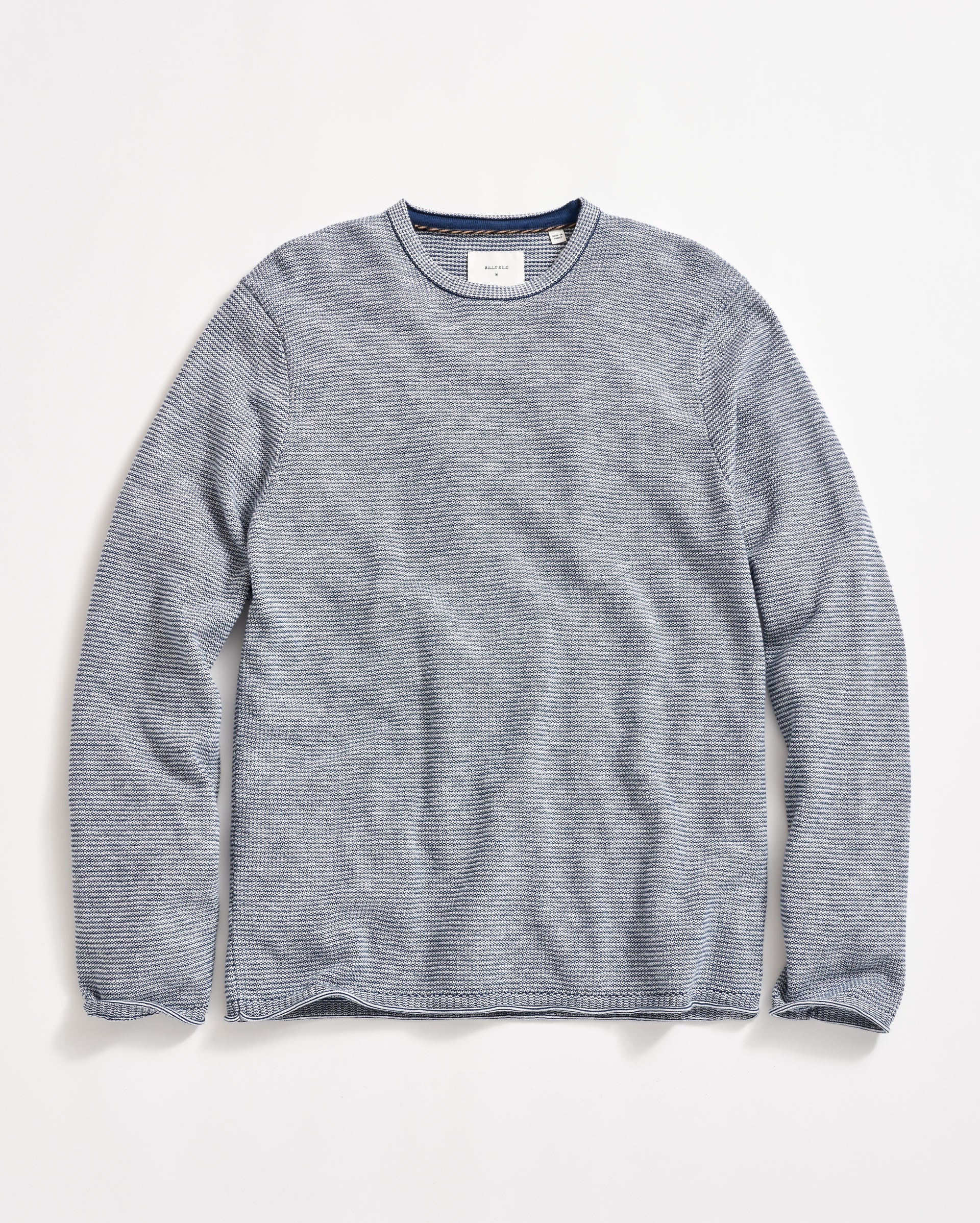 Tuck Stripe Crew Dark Denim Billy Reid