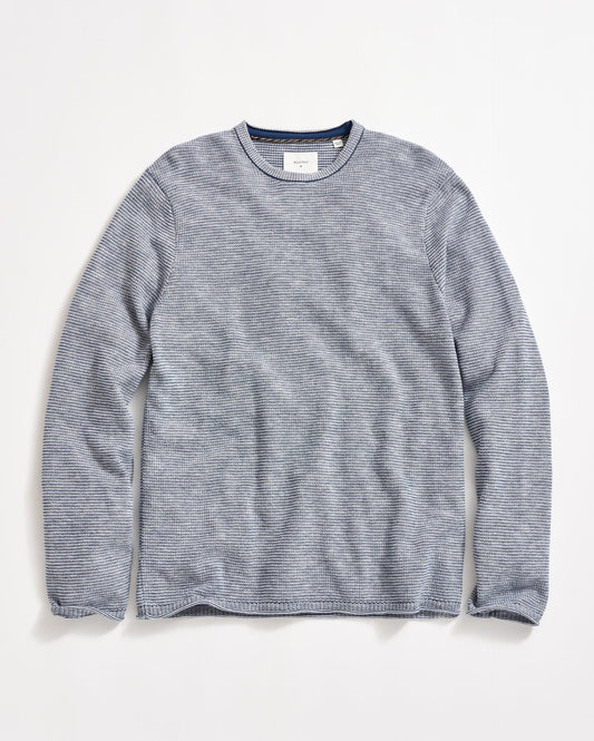 Tuck Stripe Crew Dark Denim Billy Reid