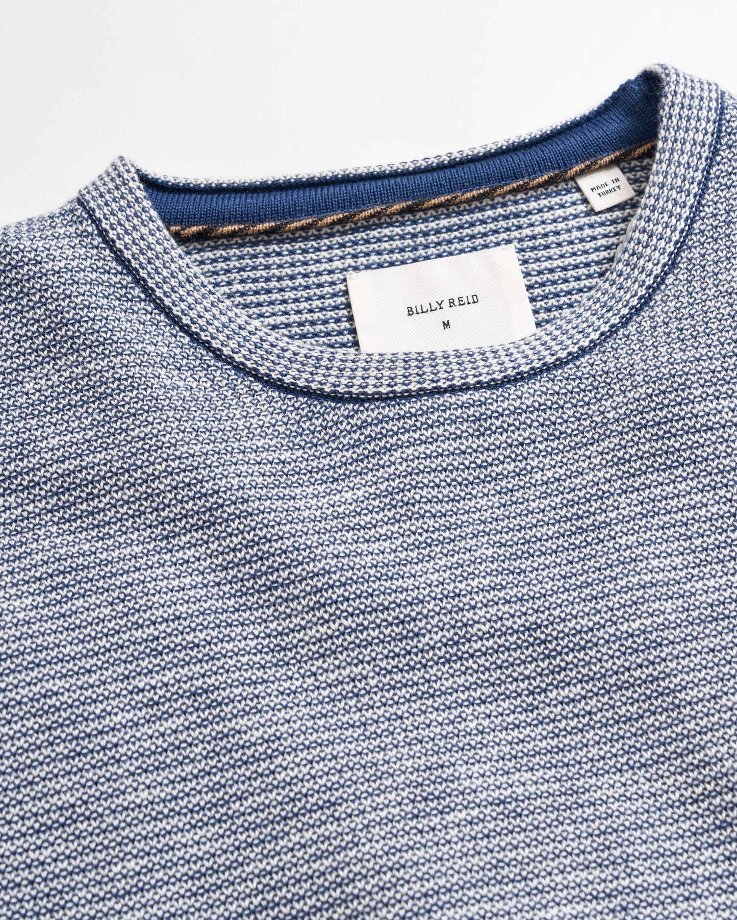 Tuck Stripe Crew Dark Denim Billy Reid