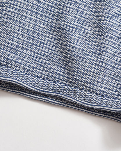 Tuck Stripe Crew Dark Denim Billy Reid