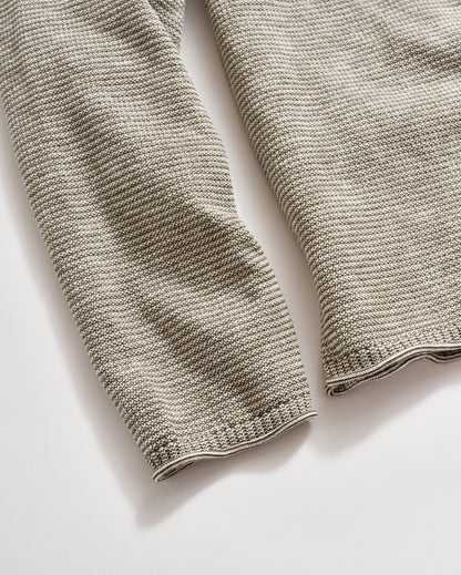 Tuck Stripe Crew Moss Green Billy Reid