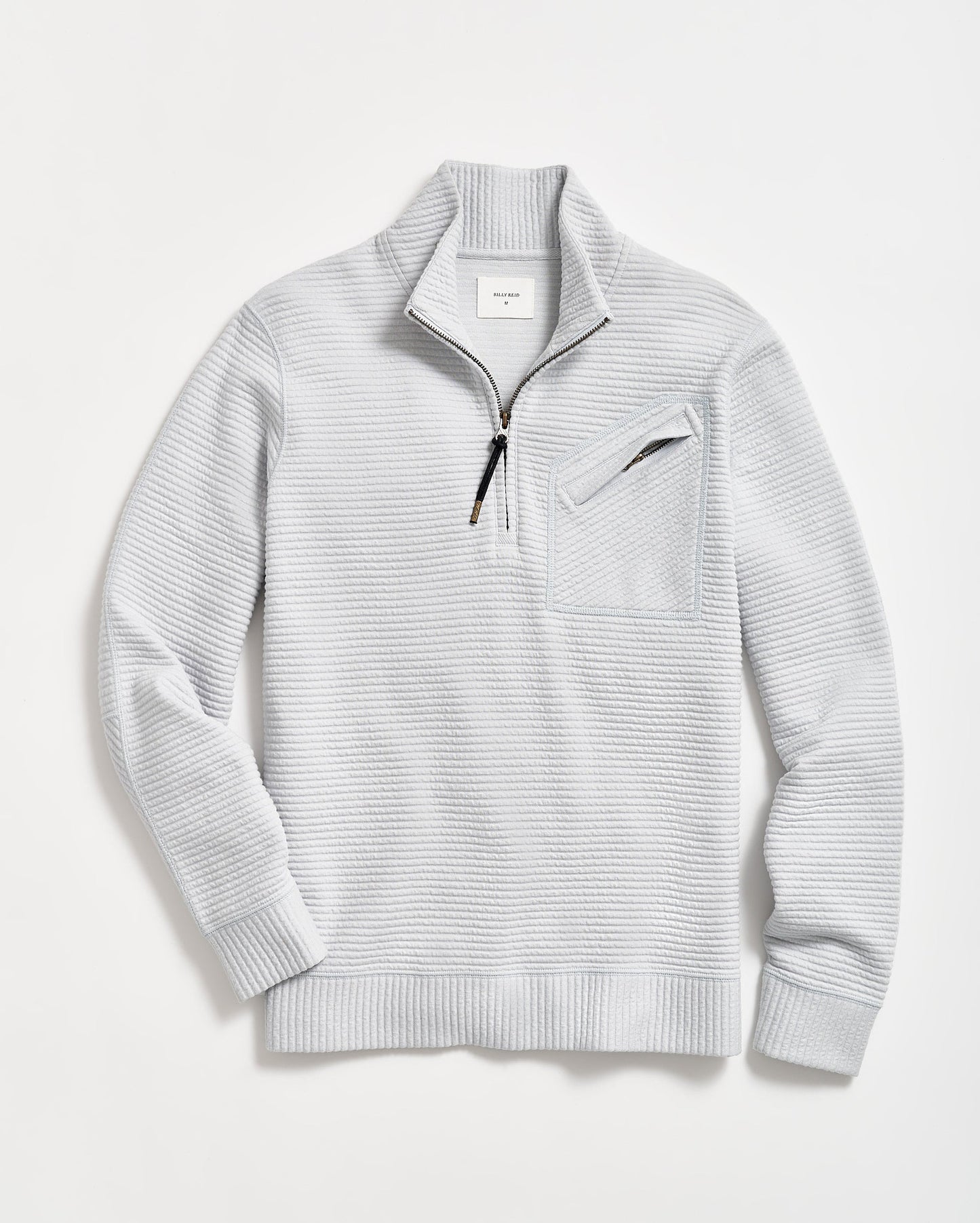 Quilted Half Zip Beach Blue Billy Reid