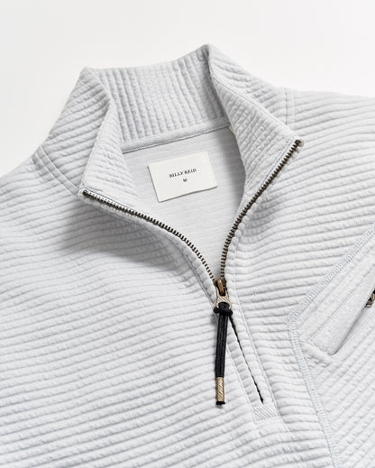 Quilted Half Zip Beach Blue Billy Reid