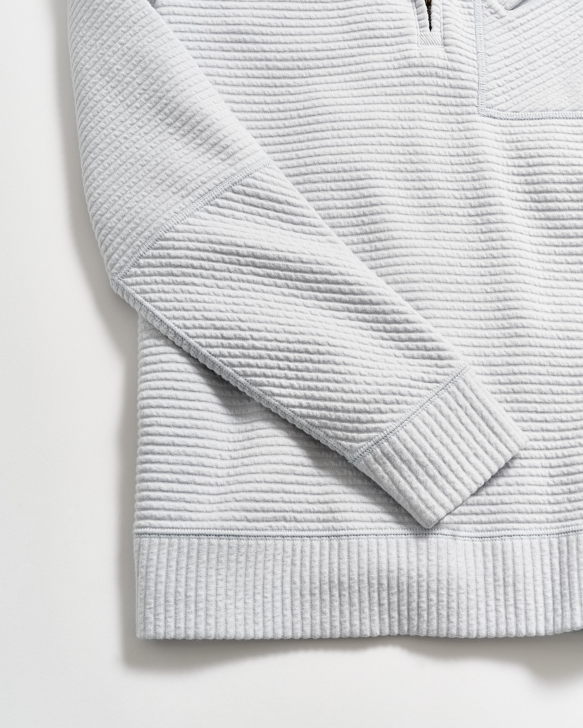 Quilted Half Zip Beach Blue Billy Reid