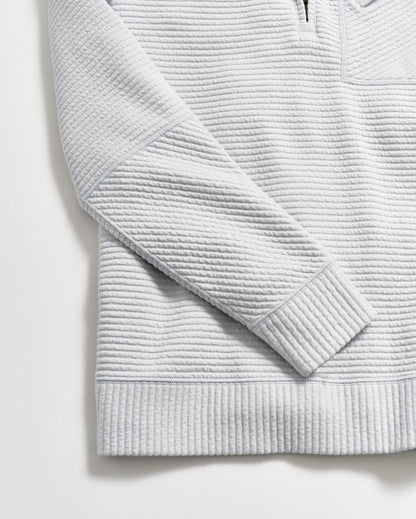 Quilted Half Zip Beach Blue Billy Reid