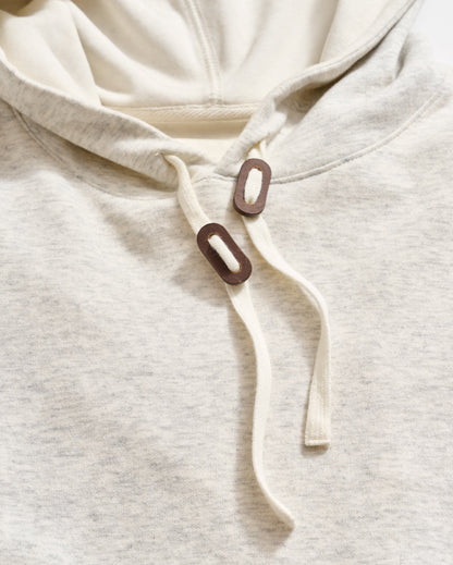 Rib Hoodie Pullover Light Grey Billy Reid