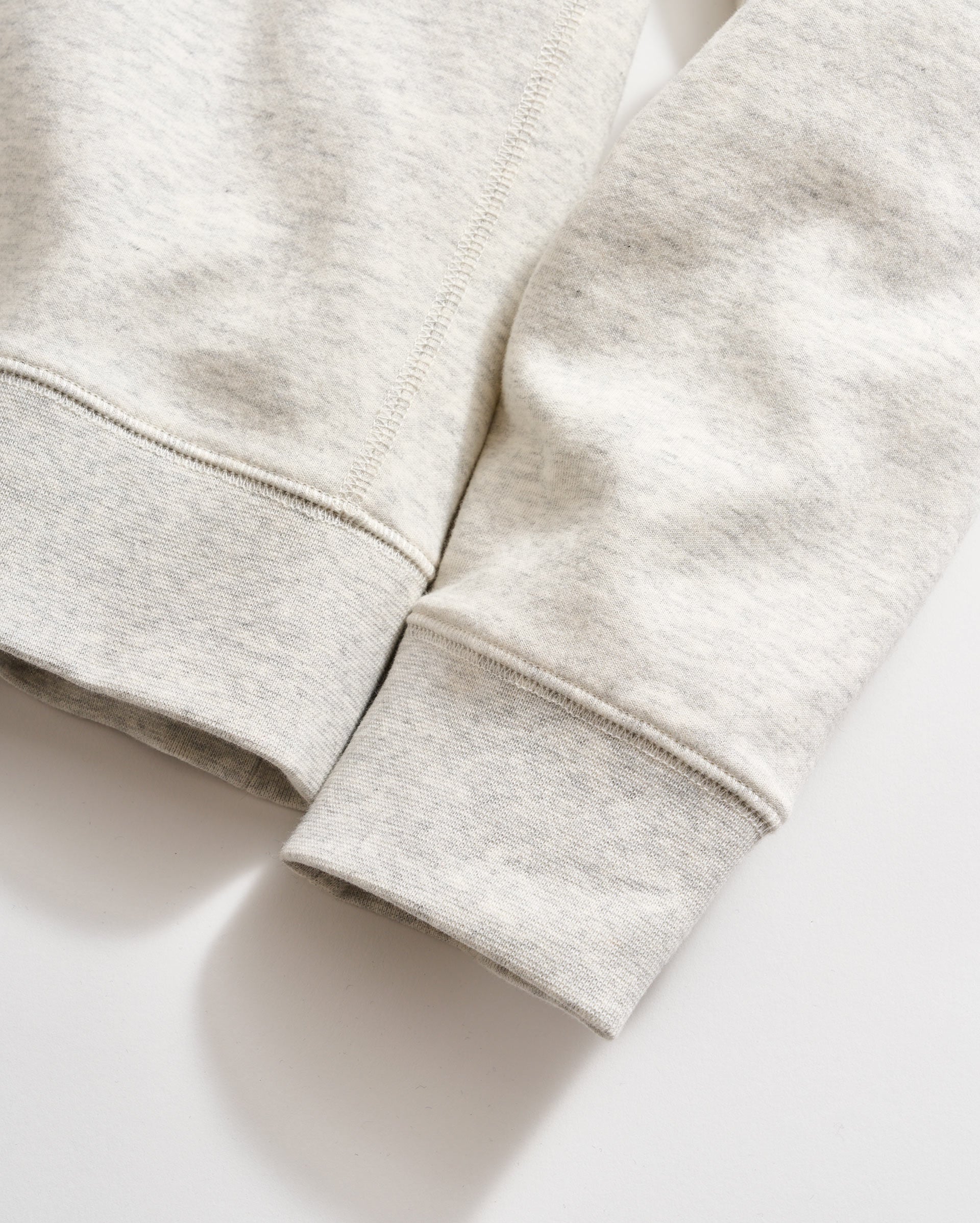 Rib Hoodie Pullover Light Grey Billy Reid
