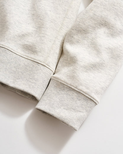Rib Hoodie Pullover Light Grey Billy Reid