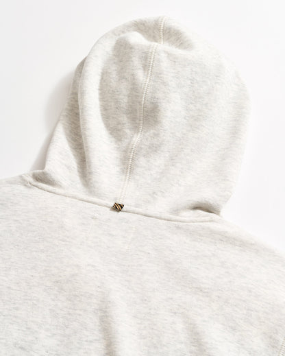 Rib Hoodie Pullover Light Grey Billy Reid