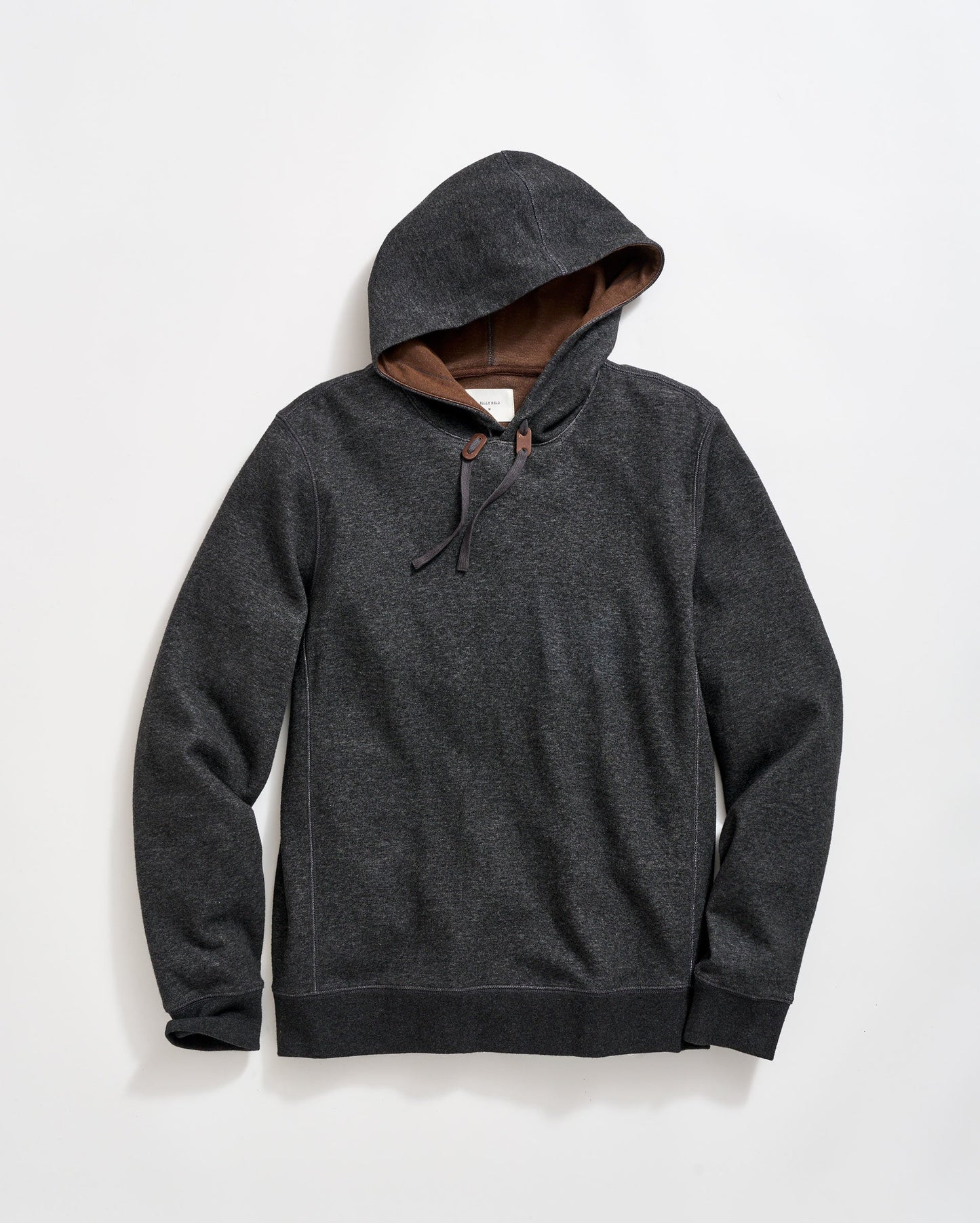 Rib Hoodie Pullover Black Billy Reid