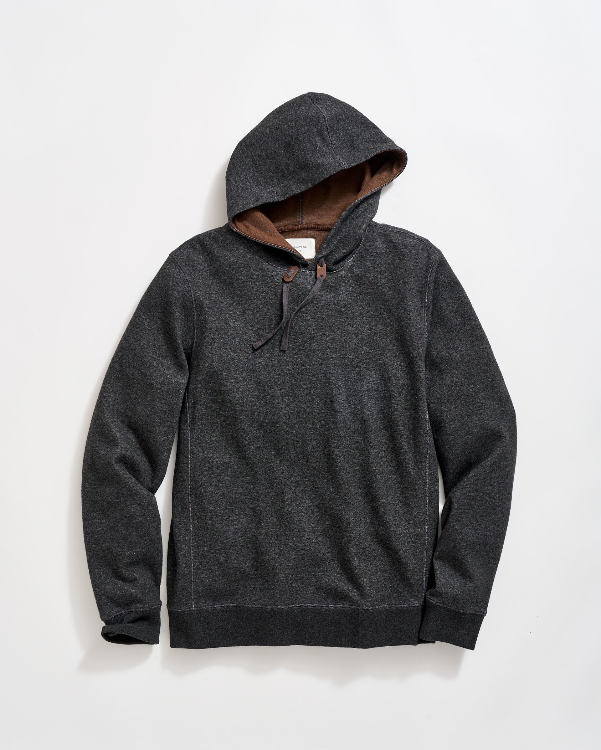 Rib Hoodie Pullover Black Billy Reid