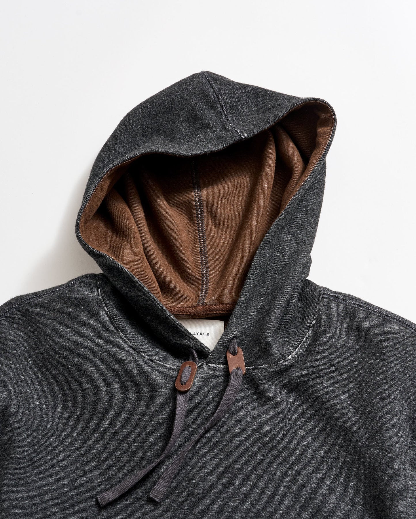 Rib Hoodie Pullover Black Billy Reid
