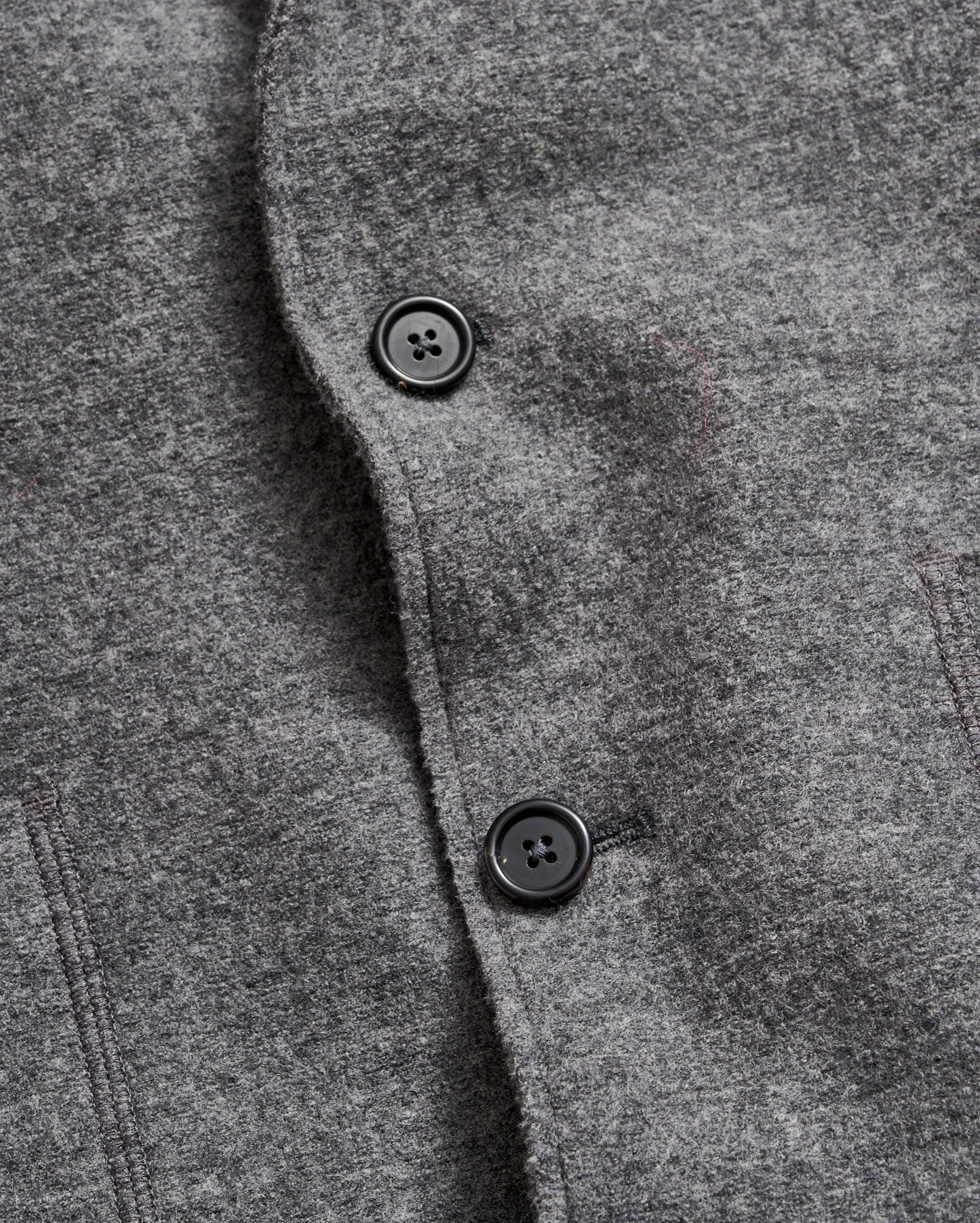 Boiled Wool Sport Coat Grey Heather Billy Reid