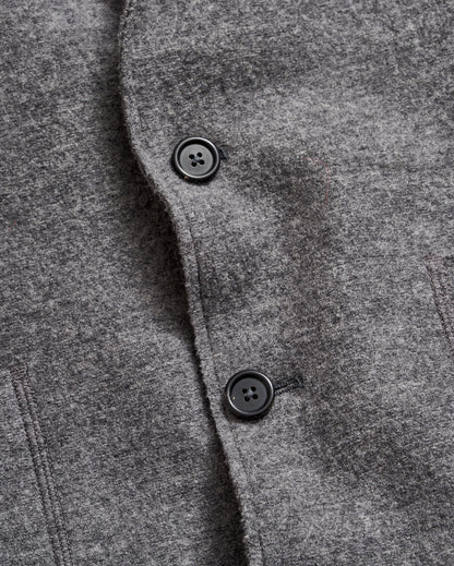 Boiled Wool Sport Coat Grey Heather Billy Reid