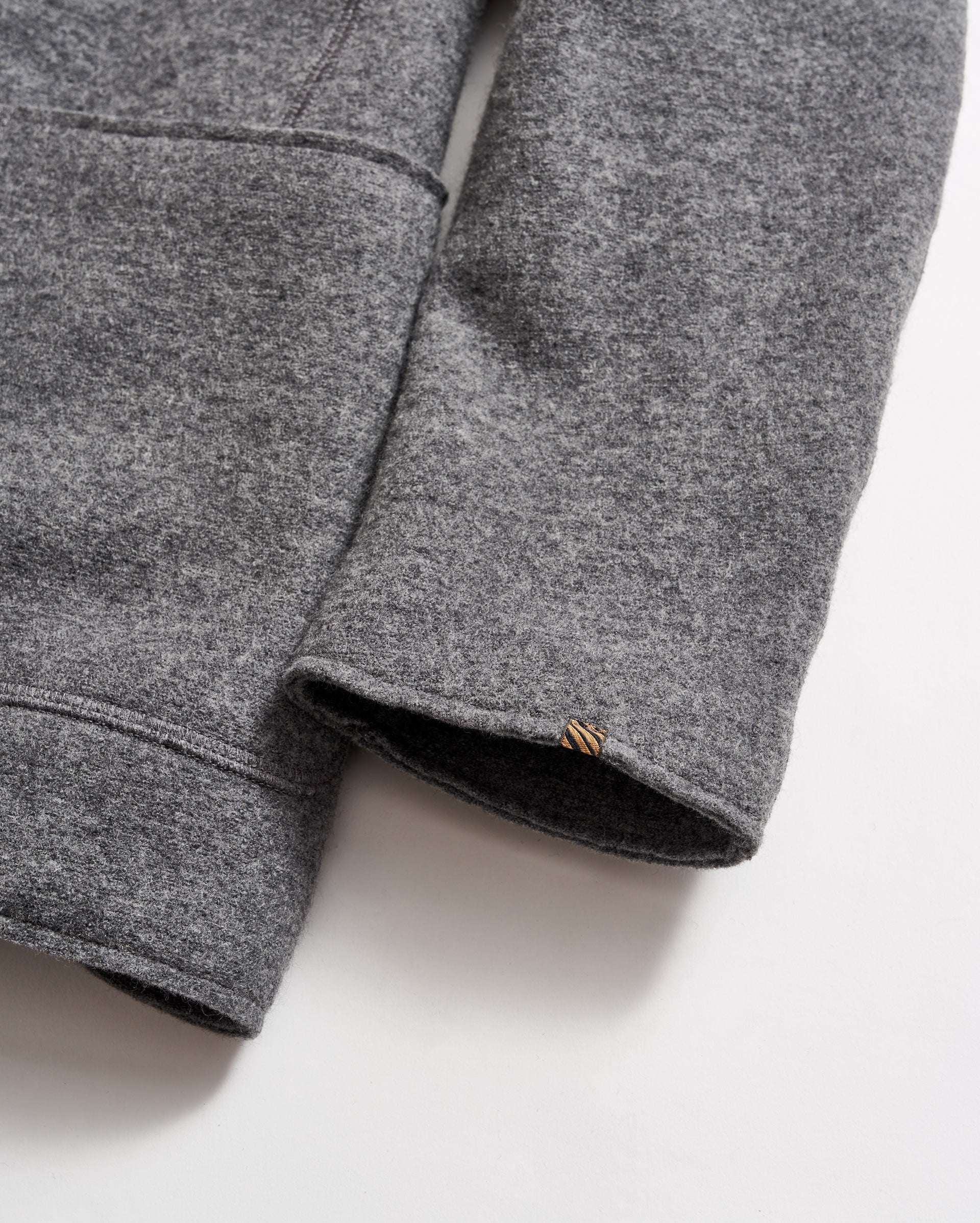 Boiled Wool Sport Coat Grey Heather Billy Reid