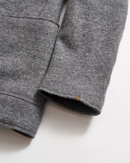 Boiled Wool Sport Coat Grey Heather Billy Reid