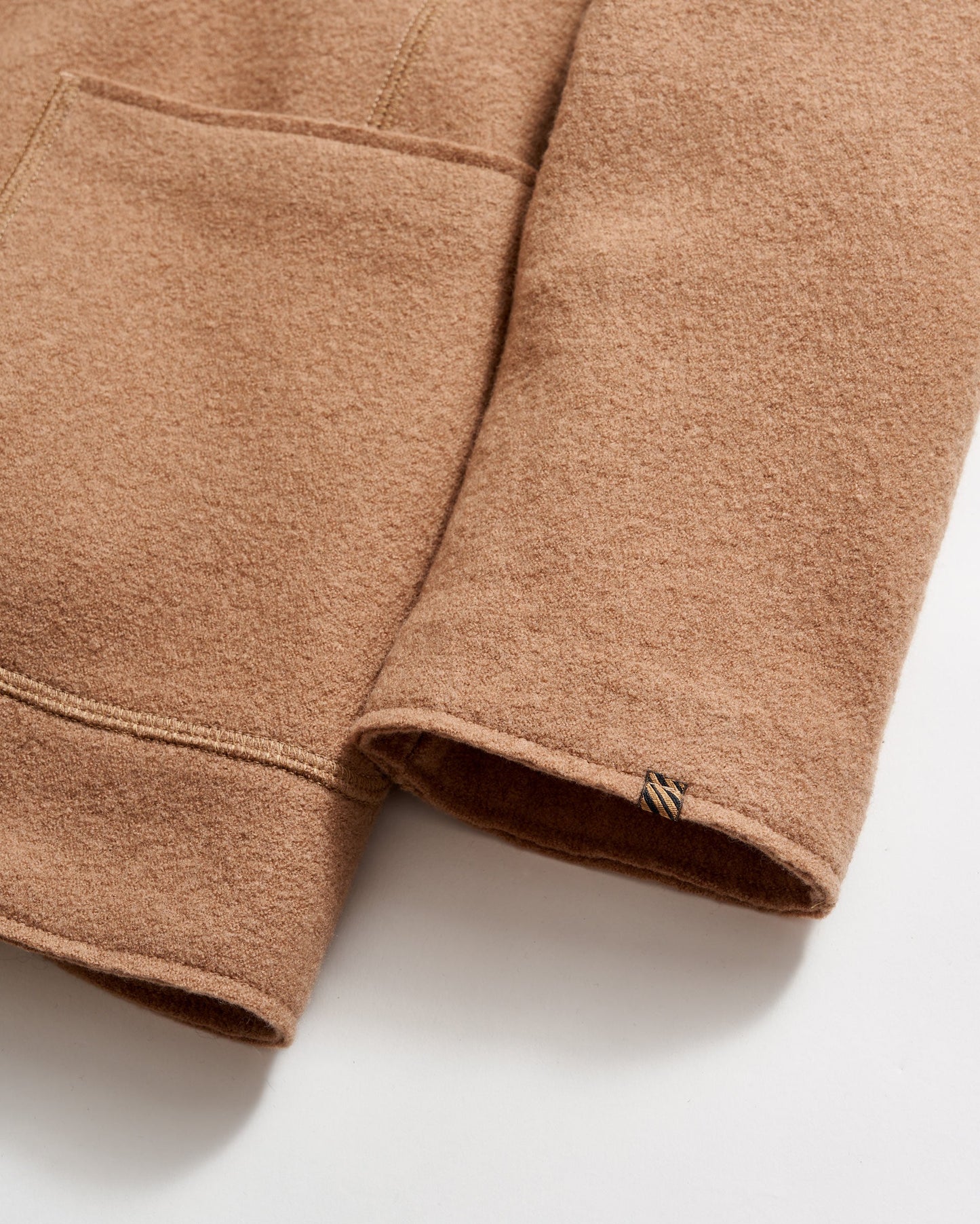 Boiled Wool Sport Coat Camel Billy Reid