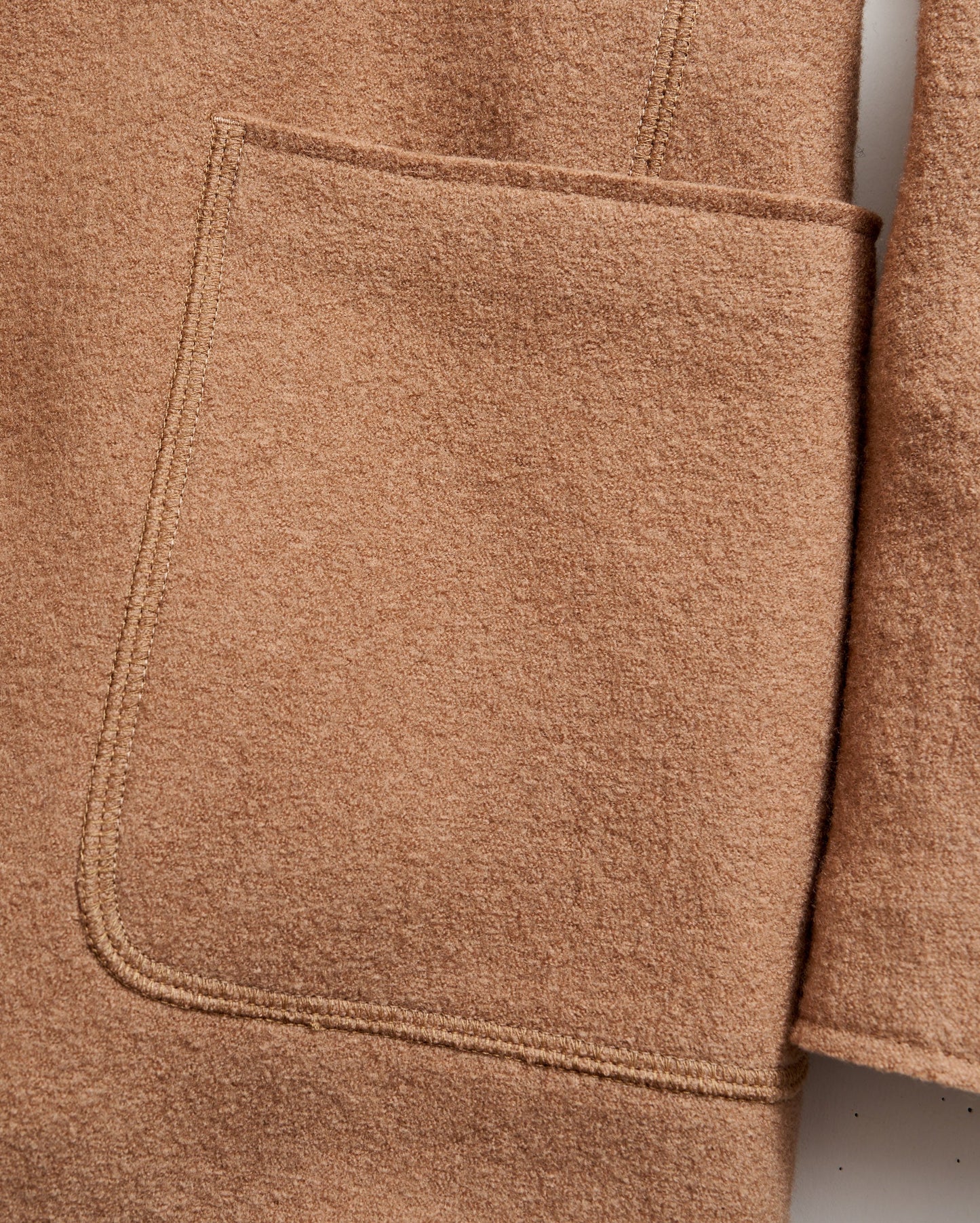 Boiled Wool Sport Coat Camel Billy Reid