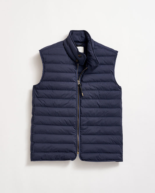 Baffle Vest Dark Navy Billy Reid