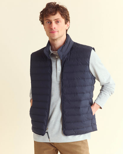 Baffle Vest Dark Navy Billy Reid