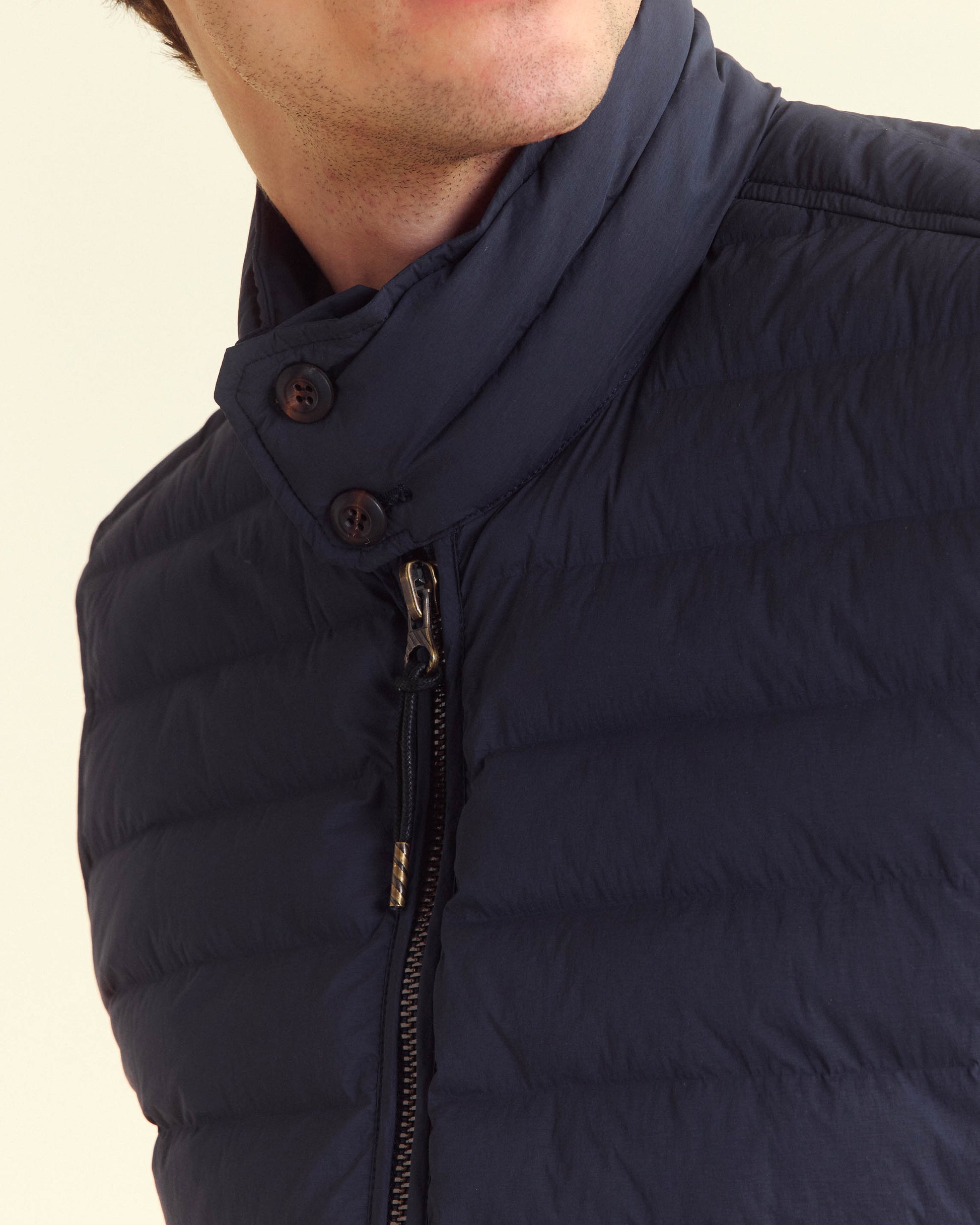 Baffle Vest Dark Navy Billy Reid