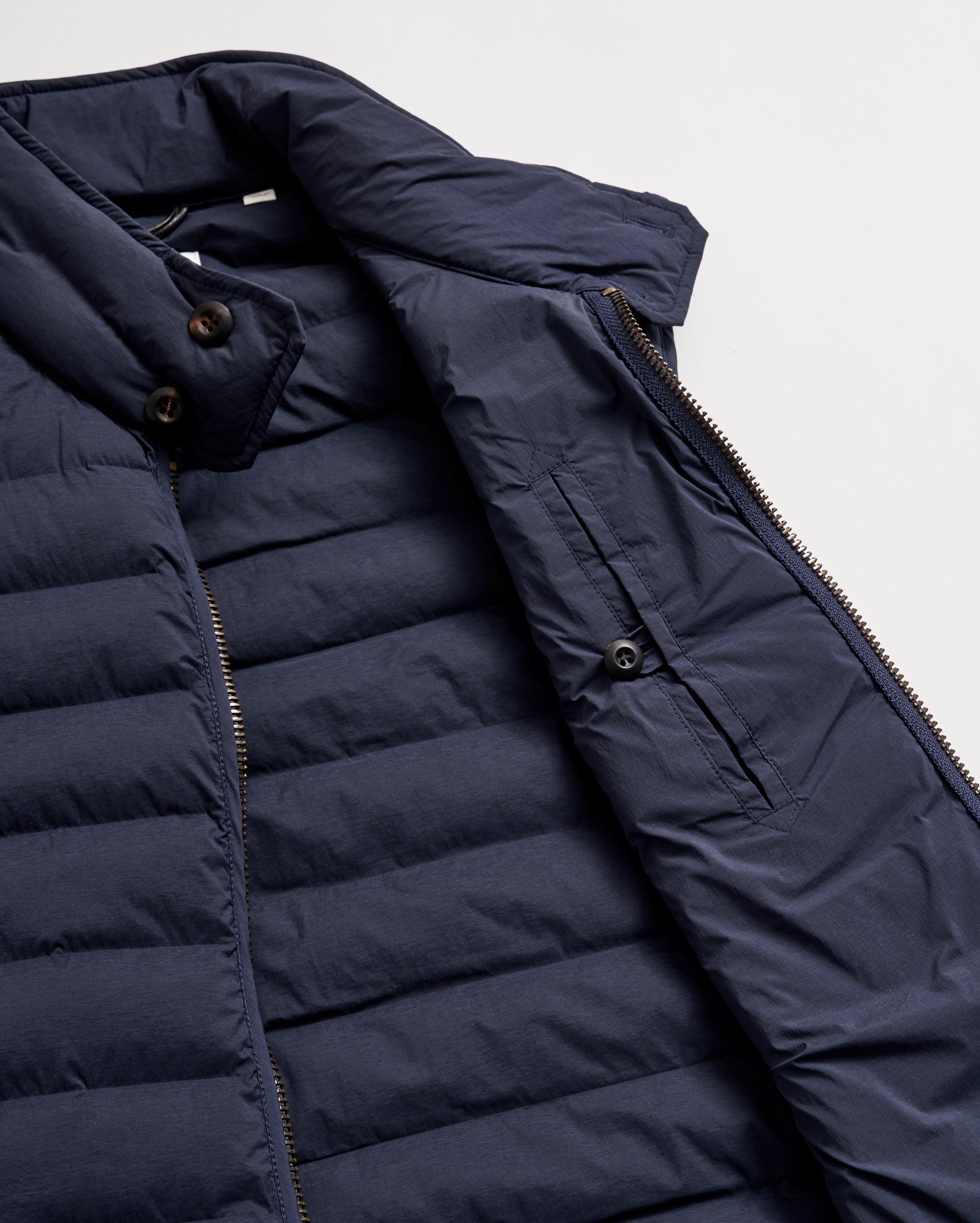 Baffle Vest Dark Navy Billy Reid