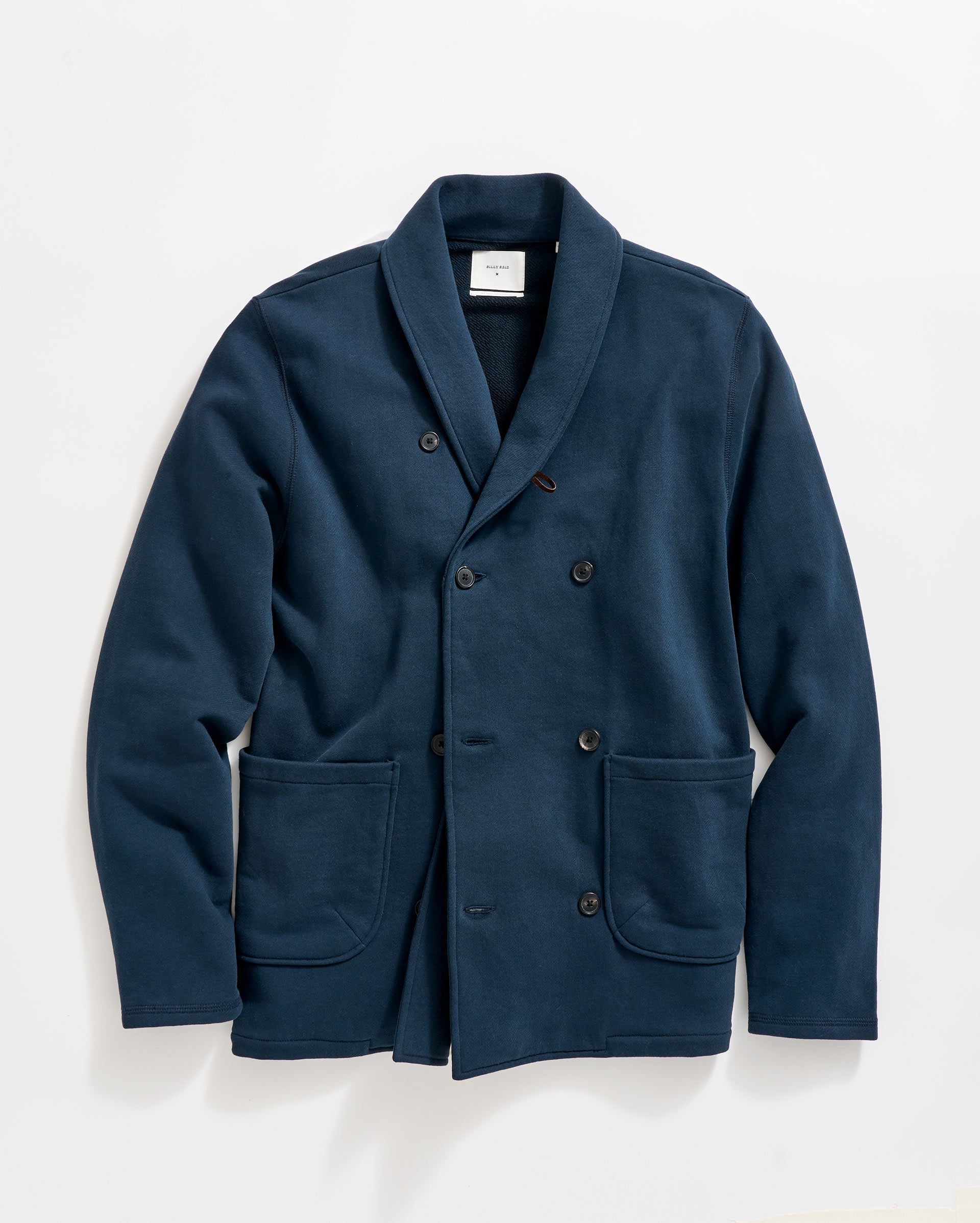 John Shawl Cardigan Carbon Blue Billy Reid