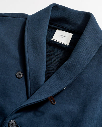 John Shawl Cardigan Carbon Blue Billy Reid