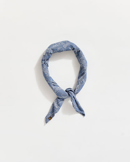 Melange Shrimp Boat Bandana Dark Denim Billy Reid