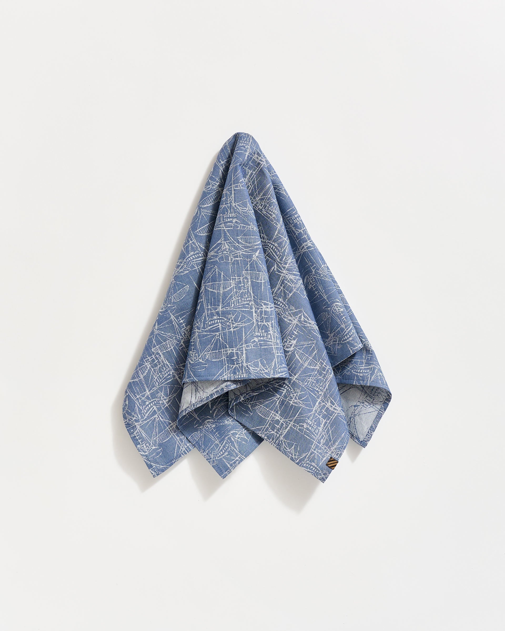 Melange Shrimp Boat Bandana Dark Denim Billy Reid
