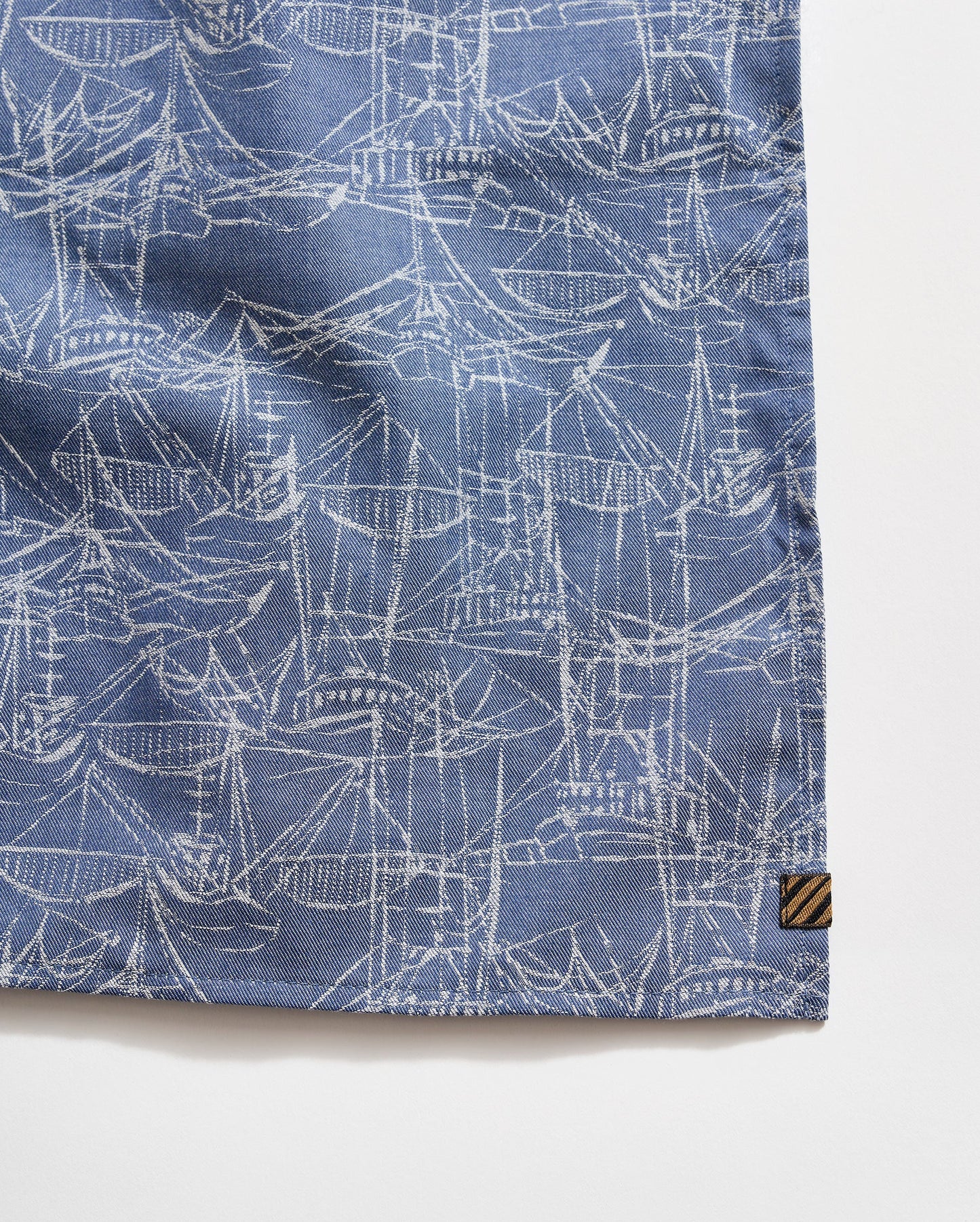Melange Shrimp Boat Bandana Dark Denim Billy Reid