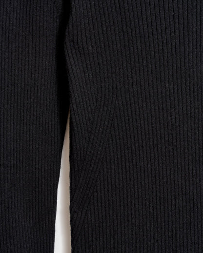 Long Sleeve Rib Crew Black Billy Reid