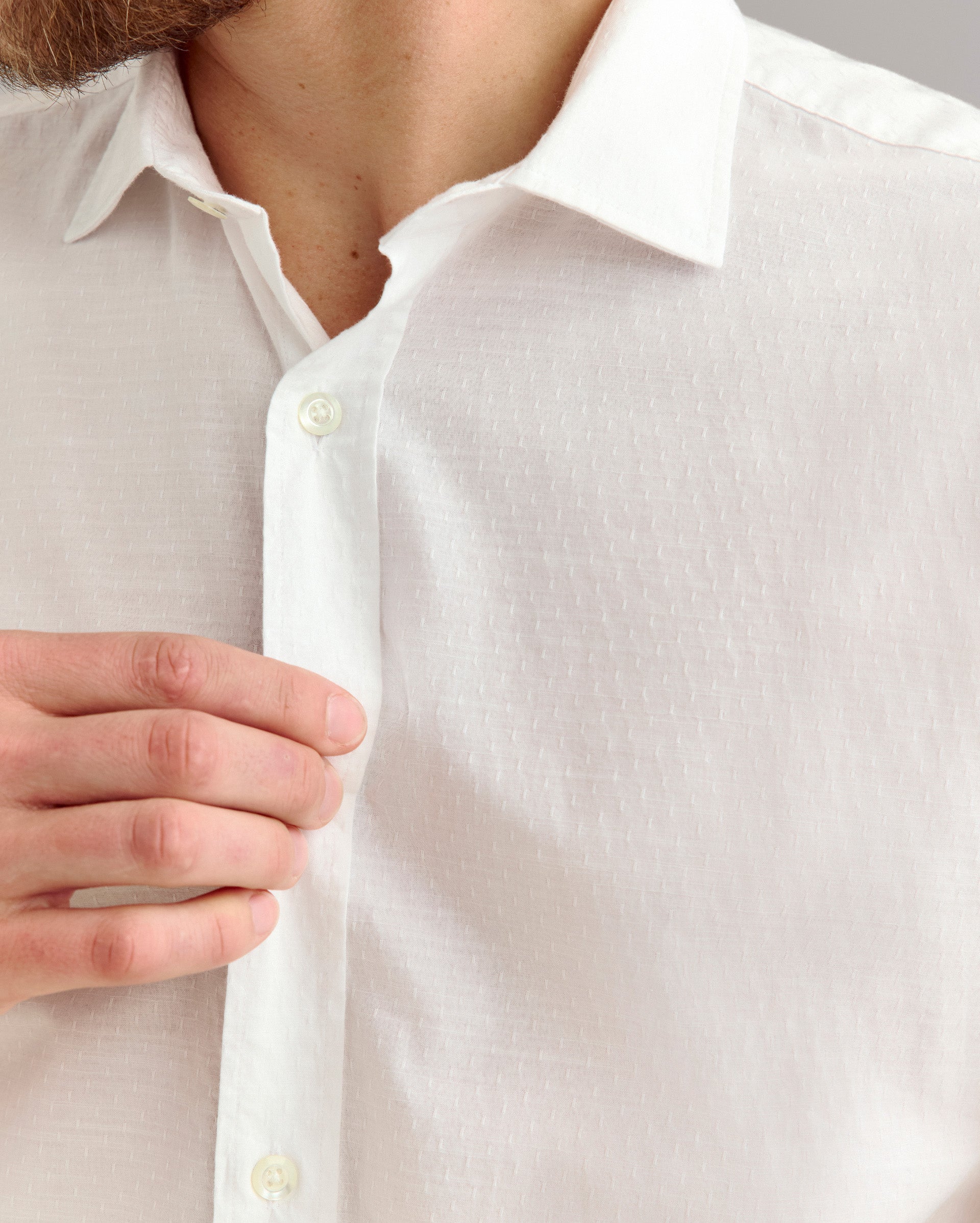 Coupe Holt Dress Shirt White Billy Reid