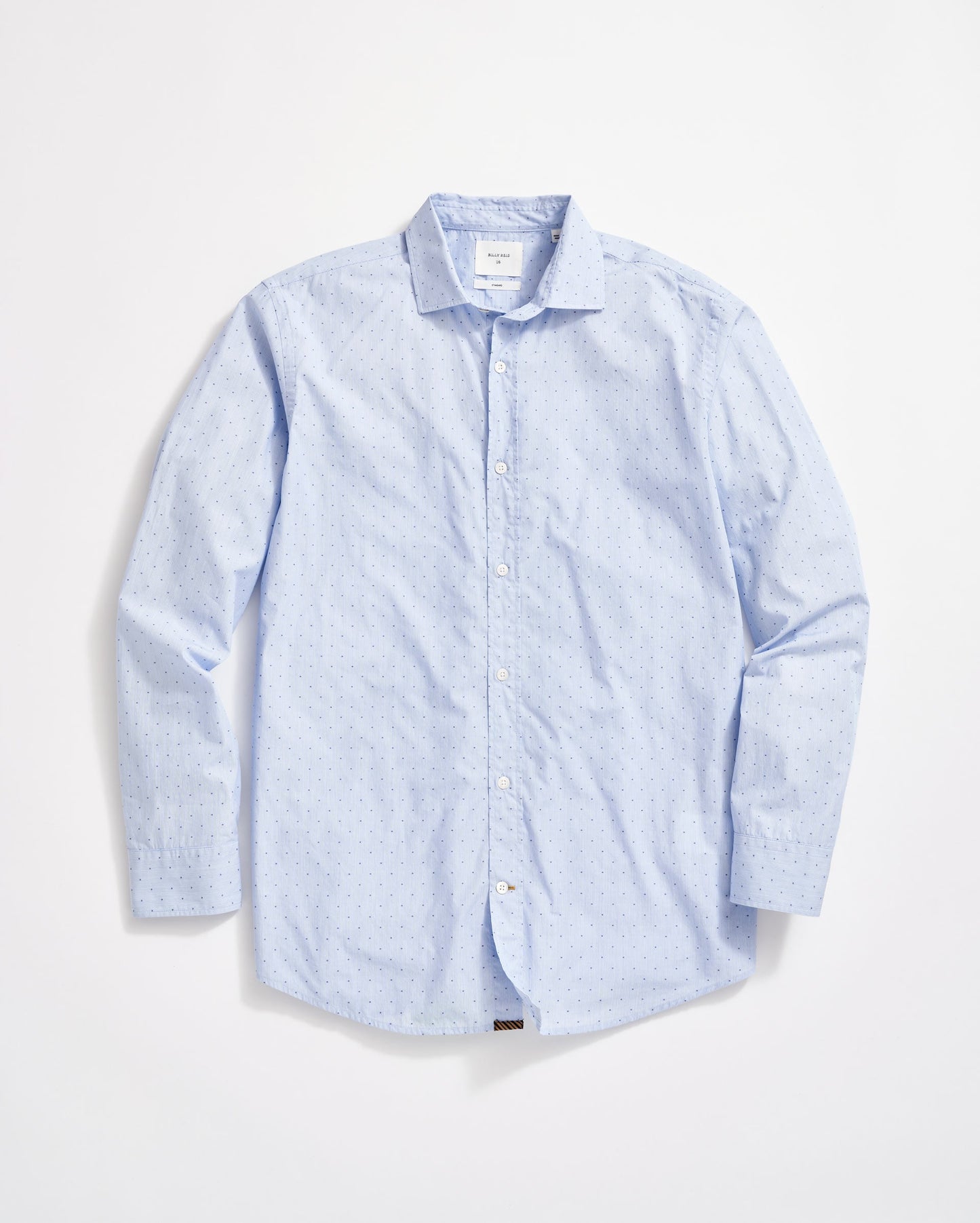 Coupe Dot Holt Dress Shirt Blue Billy Reid