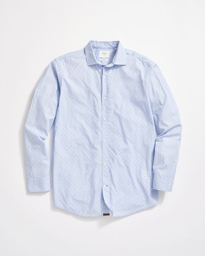Coupe Dot Holt Dress Shirt Blue Billy Reid