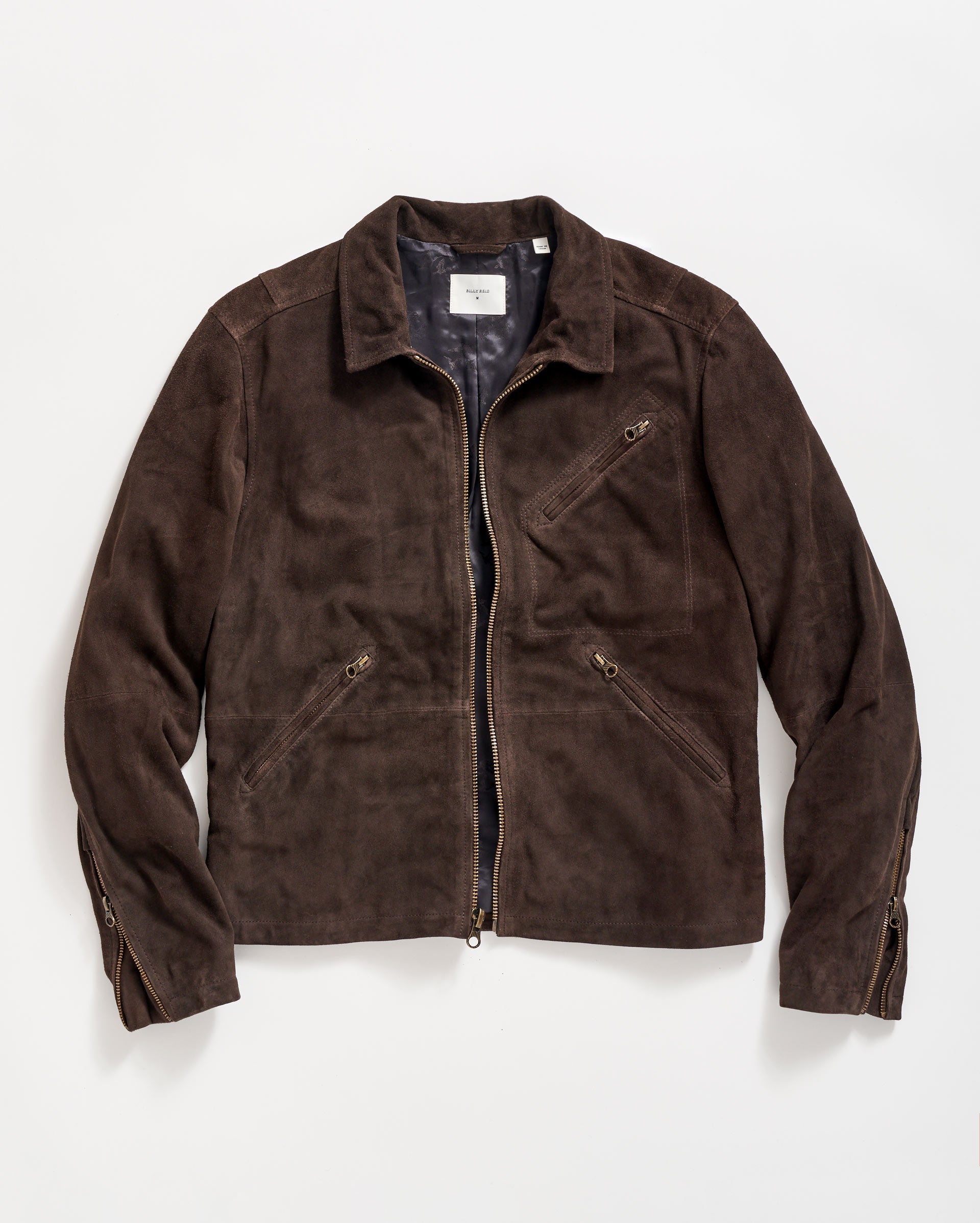 Suede Blake Jacket Chocolate Billy Reid