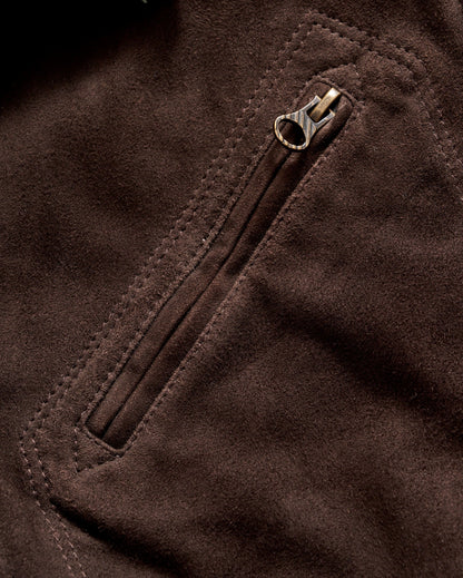 Suede Blake Jacket Chocolate Billy Reid
