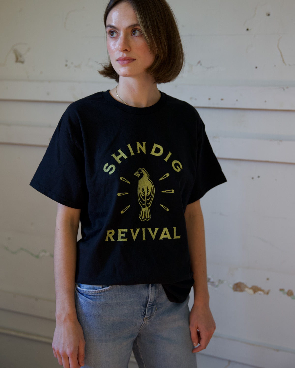 Shindig Tee Black Billy Reid
